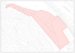 Tir wedi’i gyrchu o De Braose Close, Danescourt