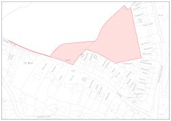 Tir i’r gogledd o Heol y Bont, Pentref Llaneirwg, Caerdydd