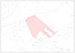 Tir y tu ôl i Charters, i’r Gogledd o Druidstone Road