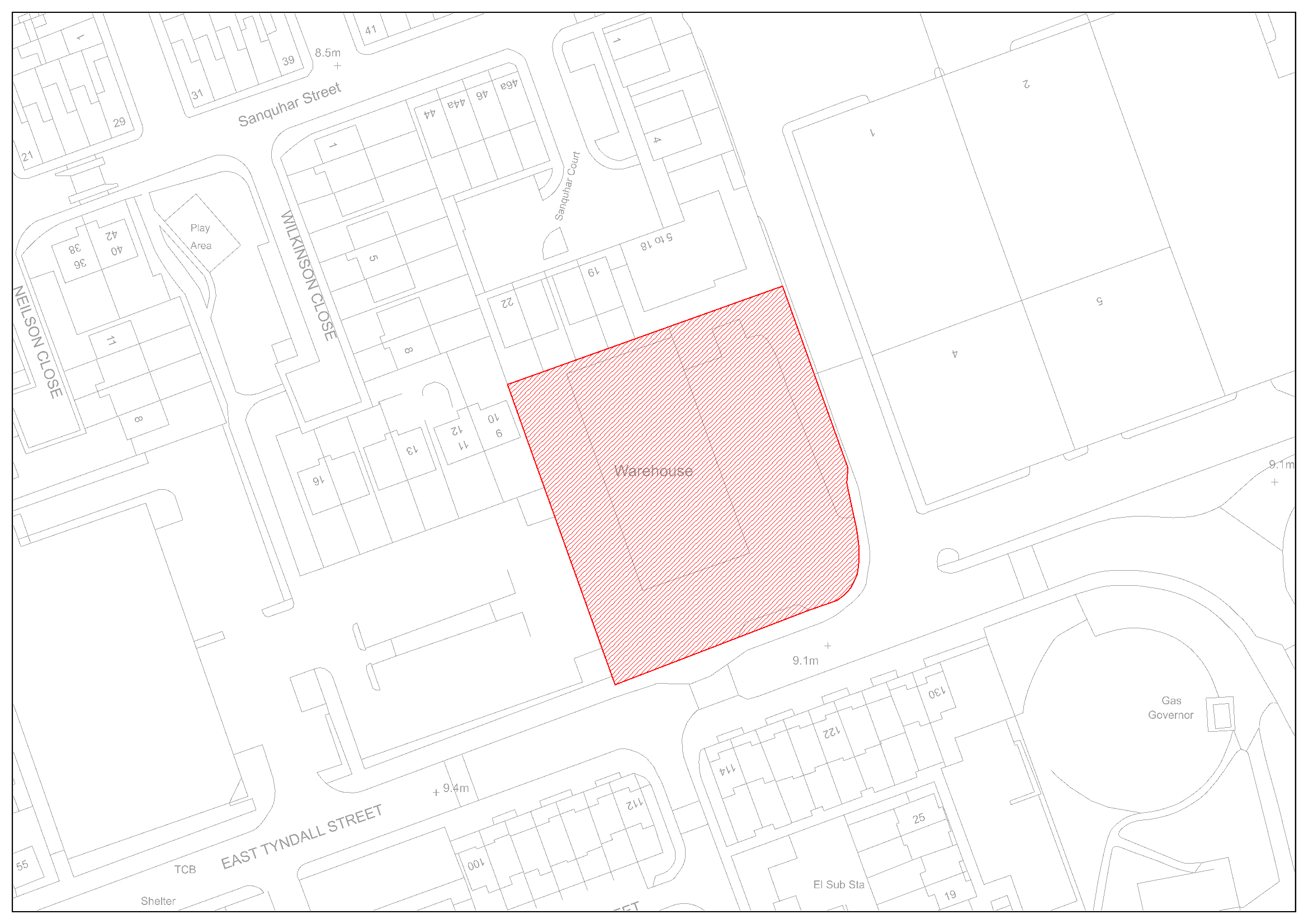Location of site 65
