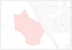 Tir yn Fferm Llwynioli, i’r gogledd o Gyffordd 33